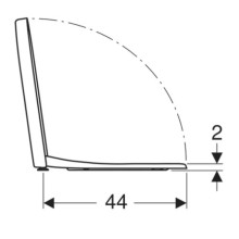 Сиденье для унитаза с микролифтом,верхнее крепление Geberit iCon 500.670.01.1