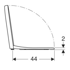 Сиденье для унитаза с микролифтом,верхнее крепление Geberit iCon 500.670.01.1