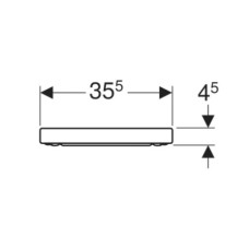 Сиденье для унитаза с микролифтом,верхнее крепление Geberit iCon 500.670.01.1