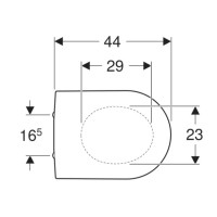 Сиденье для унитаза с микролифтом,верхнее крепление Geberit iCon 500.670.01.1