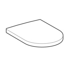 Сиденье для унитаза с микролифтом,верхнее крепление Geberit iCon 500.670.01.1