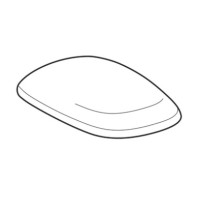 Сиденье для унитаза с микролифтом,верхнее крепление Geberit Citterio 500.540.01.1