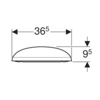 Сиденье для унитаза с микролифтом,верхнее крепление Geberit Citterio 500.540.01.1