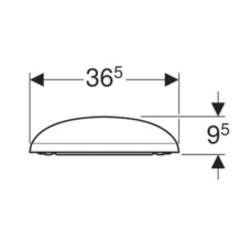 Сиденье для унитаза с микролифтом,верхнее крепление Geberit Citterio 500.540.01.1