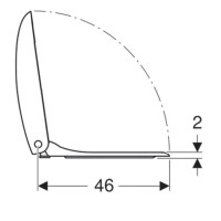 Сиденье для унитаза с микролифтом,верхнее крепление Geberit Citterio 500.540.01.1