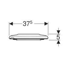 Сиденье для унитаза,верхнее крепление Geberit Renova Comfort 500.679.01.1