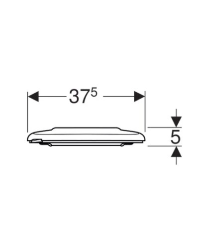 Сиденье для унитаза,верхнее крепление Geberit Renova Comfort 500.679.01.1