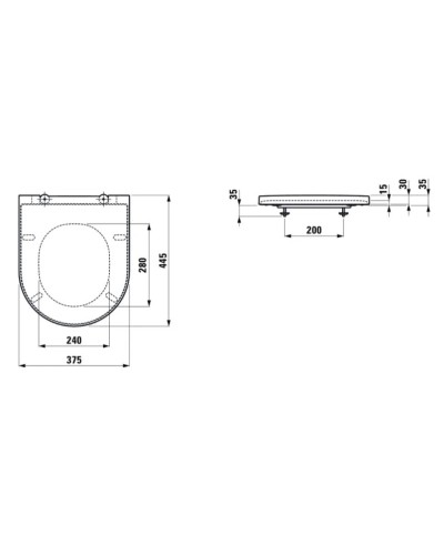 Сиденье для унитаза Laufen Kartell by Laufen 8.9133.2.000.000.1