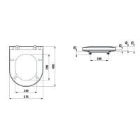 Сиденье для унитаза с микролифтом Laufen Sonar 8.9334.1.000.000.1