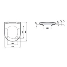 Сиденье для унитаза с микролифтом Laufen Sonar 8.9334.1.000.000.1