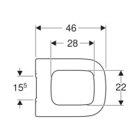 Сиденье для унитаза с микролифтом, верхнее крепление Geberit myDay 575410000