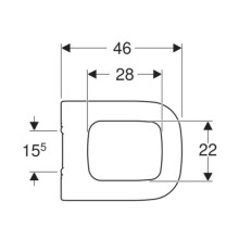 Сиденье для унитаза с микролифтом, верхнее крепление Geberit myDay 575410000