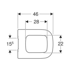 Сиденье для унитаза с микролифтом, верхнее крепление Geberit myDay 575410000