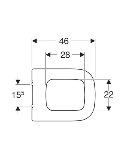Сиденье для унитаза с микролифтом, верхнее крепление Geberit myDay 575410000