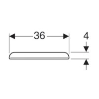Сиденье для унитаза с микролифтом, верхнее крепление Geberit myDay 575410000