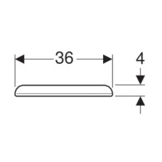 Сиденье для унитаза с микролифтом, верхнее крепление Geberit myDay 575410000