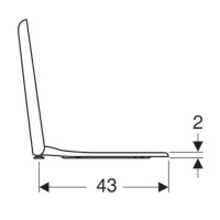 Сиденье для унитаза с микролифтом, верхнее крепление Geberit myDay 575410000