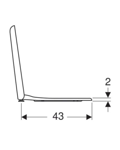 Сиденье для унитаза с микролифтом, верхнее крепление Geberit myDay 575410000