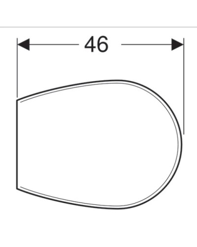 Сиденье для унитаза ,нижнее крепление Geberit Renova 572165000