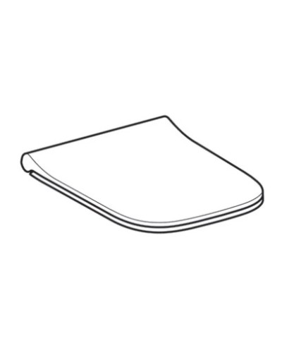 Сиденье для унитаза с микролифтом, верхнее крепление Geberit Smyle Square 500.240.01.1
