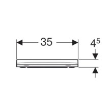 Сиденье для унитаза с микролифтом, верхнее крепление Geberit Smyle Square 500.240.01.1
