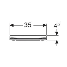 Сиденье для унитаза с микролифтом, верхнее крепление Geberit Smyle Square 500.240.01.1
