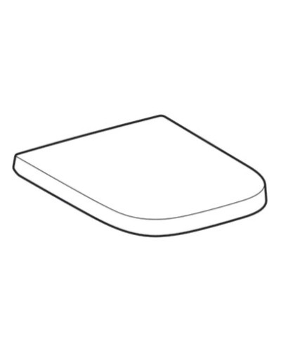 Сиденье для унитаза с микролифтом, верхнее крепление Geberit Renova Plan 500.691.01.1