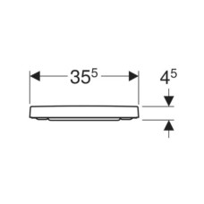 Сиденье для унитаза с микролифтом, верхнее крепление Geberit Renova Plan 500.691.01.1