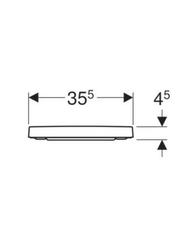 Сиденье для унитаза с микролифтом, верхнее крепление Geberit Renova Plan 500.691.01.1