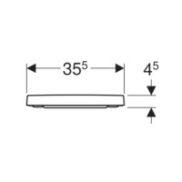 Сиденье для унитаза с микролифтом, верхнее крепление Geberit Renova Plan 500.692.01.1