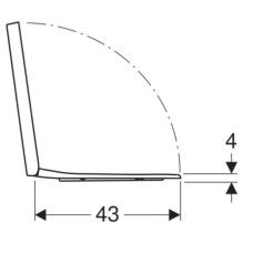 Сиденье для унитаза с микролифтом, верхнее крепление Geberit Renova Plan 500.692.01.1