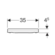 Сиденье для унитаза с микролифтом, верхнее крепление Geberit Xeno² 500.537.01.1