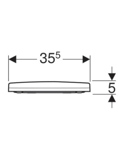 Сиденье для унитаза, верхнее крепление Geberit Acanto 500.604.01.2