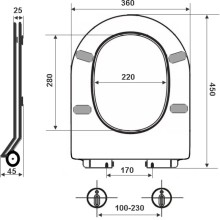 Сиденье для унитаза с микролифтом Timo TD-400