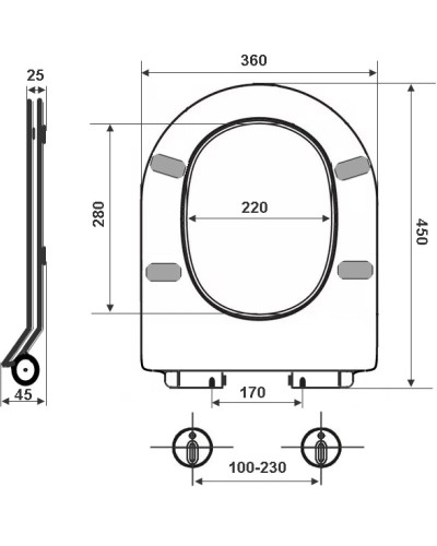 Сиденье для унитаза с микролифтом Timo TD-400