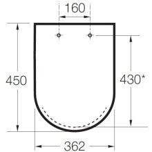 Сиденье для унитаза с микролифтом Roca Meridian 8012A200B
