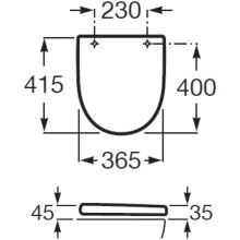Сиденье для унитаза Roca Meridian 8012AB00B