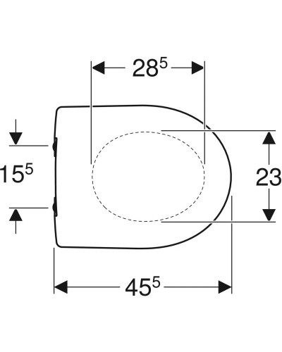 Сиденье для унитаза c микролифтом Geberit Renova 500.836.01.1
