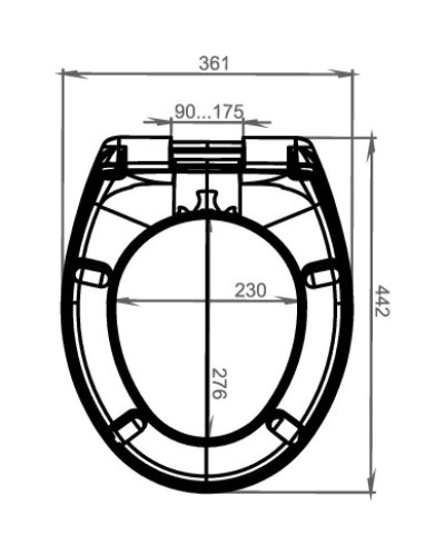 Сиденье для унитаза с микролифтом Jacob Delafon Brive 017503