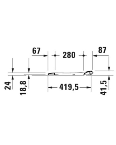 Сиденье для унитаза с микролифтом Duravit D-Neo 0021690000