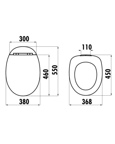 Сиденье для унитаза с микролифтом Creavit Foglia KC2703.01.0000E