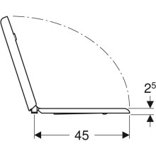 Сиденье для унитаза,нижнее крепление Geberit Renova Comfort 572830000