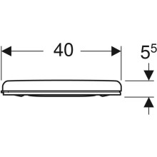 Сиденье для унитаза,нижнее крепление Geberit Renova Comfort 572830000