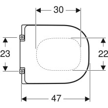Сиденье для унитаза,нижнее крепление Geberit Renova Comfort 572830000