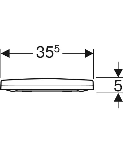 Сиденье для унитаза с микролифтом, верхнее крепление Geberit Acanto 500.660.01.2