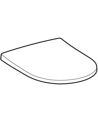 Сиденье для унитаза с микролифтом, верхнее крепление Geberit Acanto 500.660.01.2