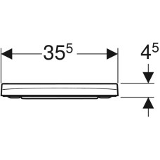 Сиденье для унитаза с микролифтом, верхнее крепление Geberit Smyle 500.687.01.1