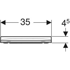 Сиденье для унитаза с микролифтом, верхнее крепление Geberit Smyle Square 500.688.01.1