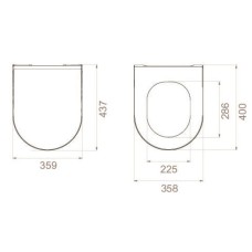Сиденье для унитаза с микролифтом Boheme Bianca 966-W