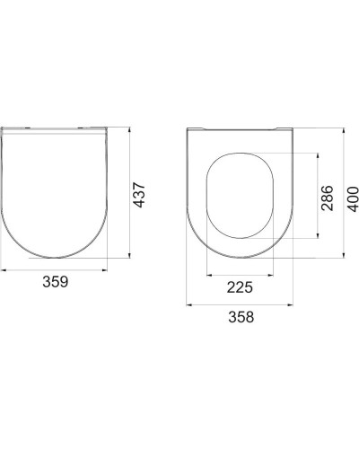 Сиденье для унитаза с микролифтом Boheme Bianca 966-B